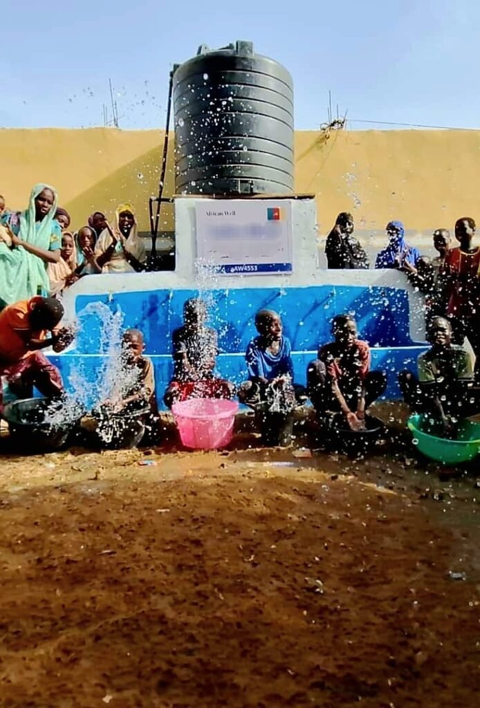 A child drinking clean water